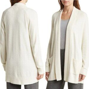 Barefoot Dreams Saddle Sleeve Cardigan in Sea Salt